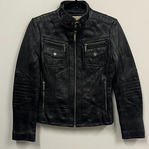 Michael Kors Black Leather Jacket